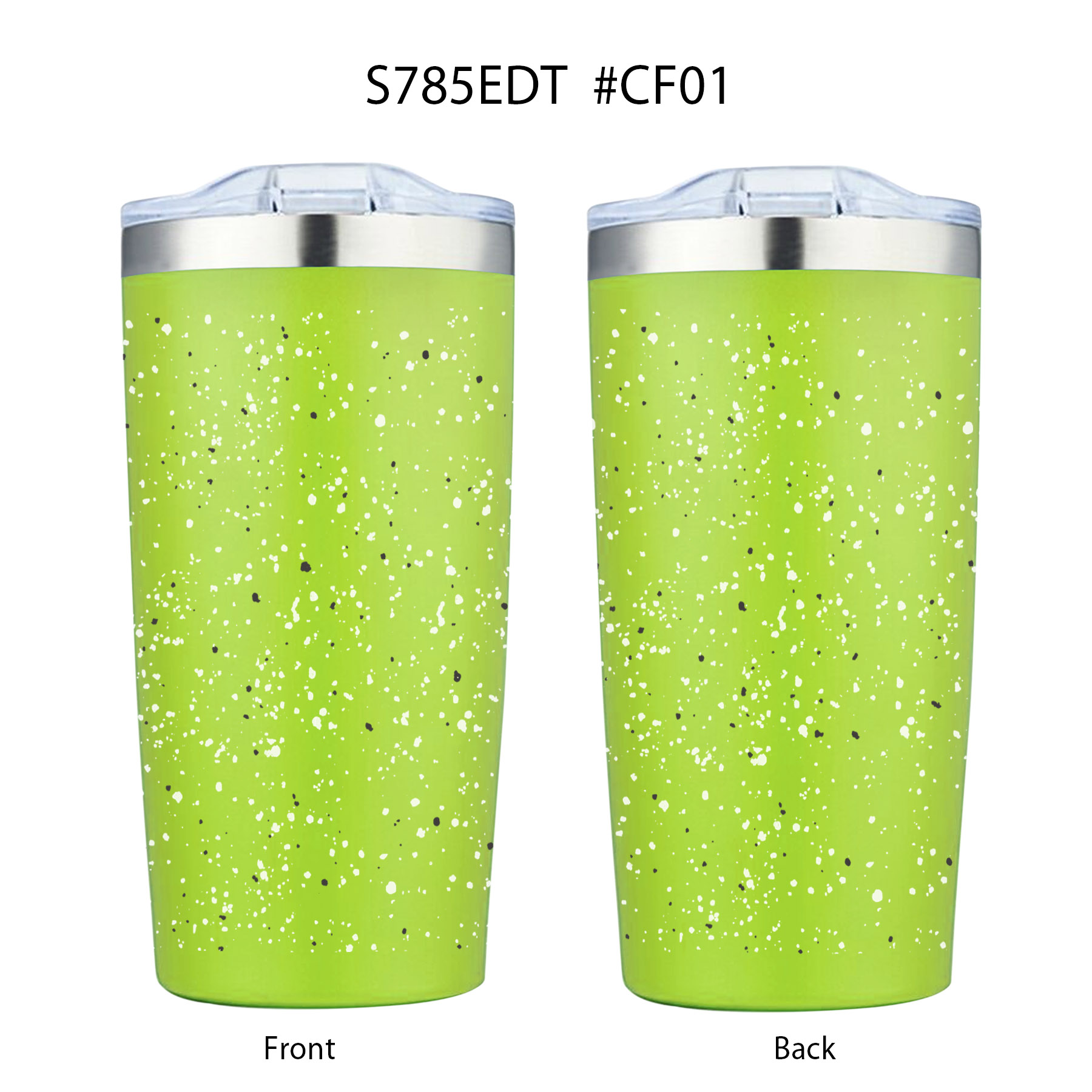 20 oz. Speckled Design Double Wall Vacuum Tumbler Water Bottle 9