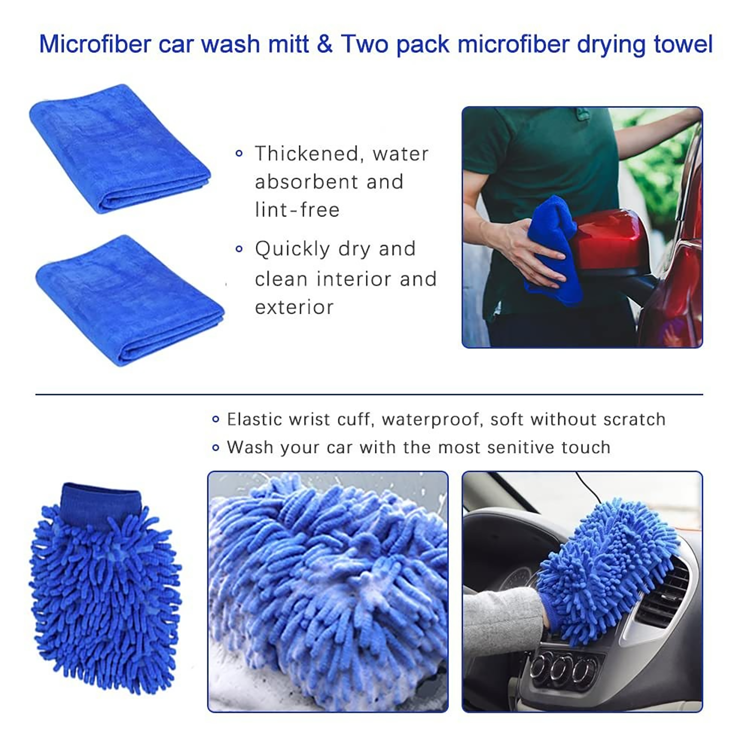 Car Cleaning Detailing Brush Set for DrillTools Kit 5