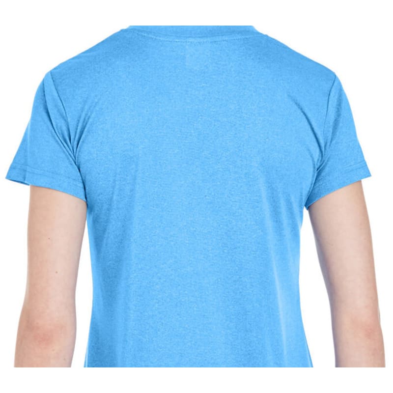 UltraClub Ladies' Cool & Dry Heathered Performance T-Shirt 3