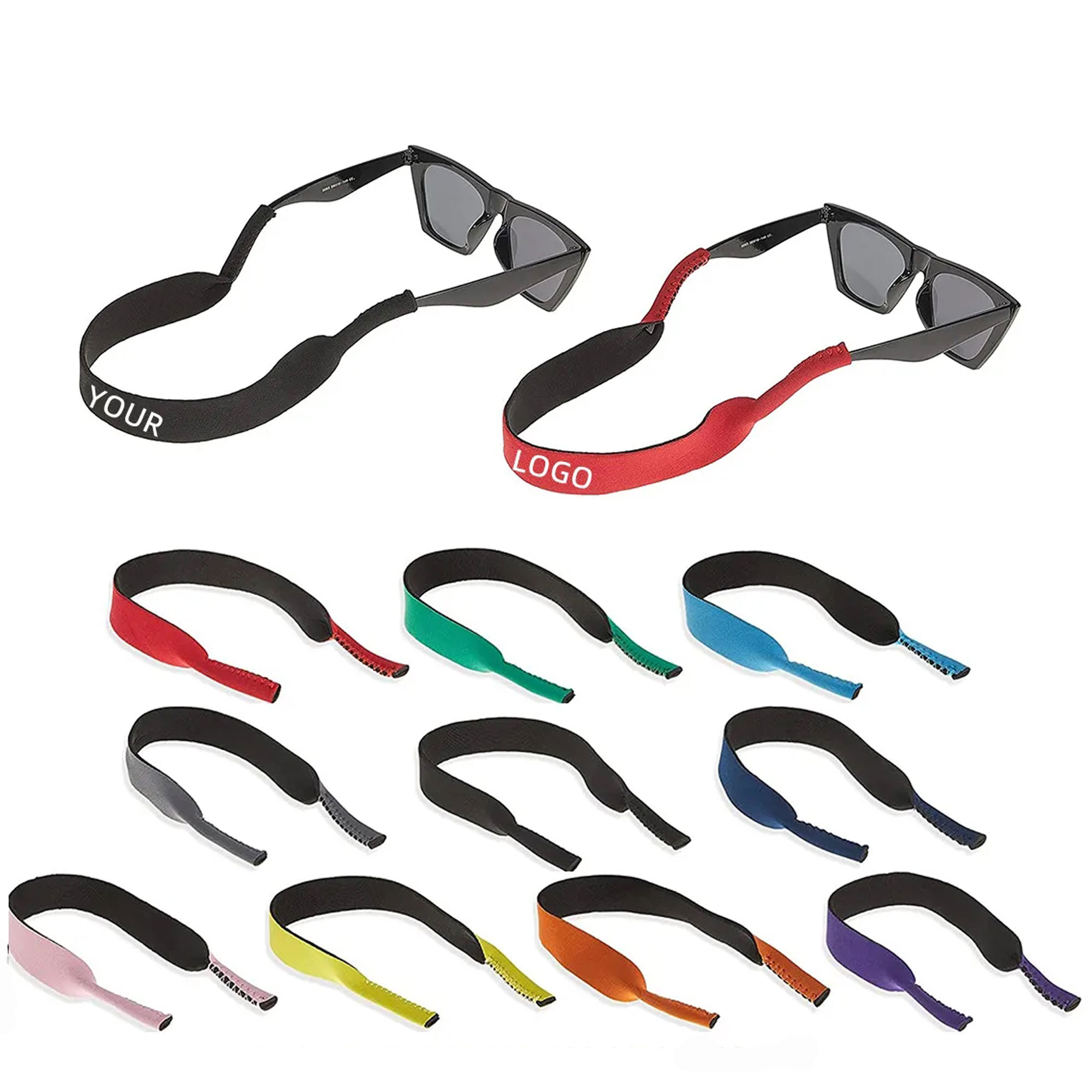 Neoprene Glasses Strap Retainer, custom sports ball with logo imprint 2