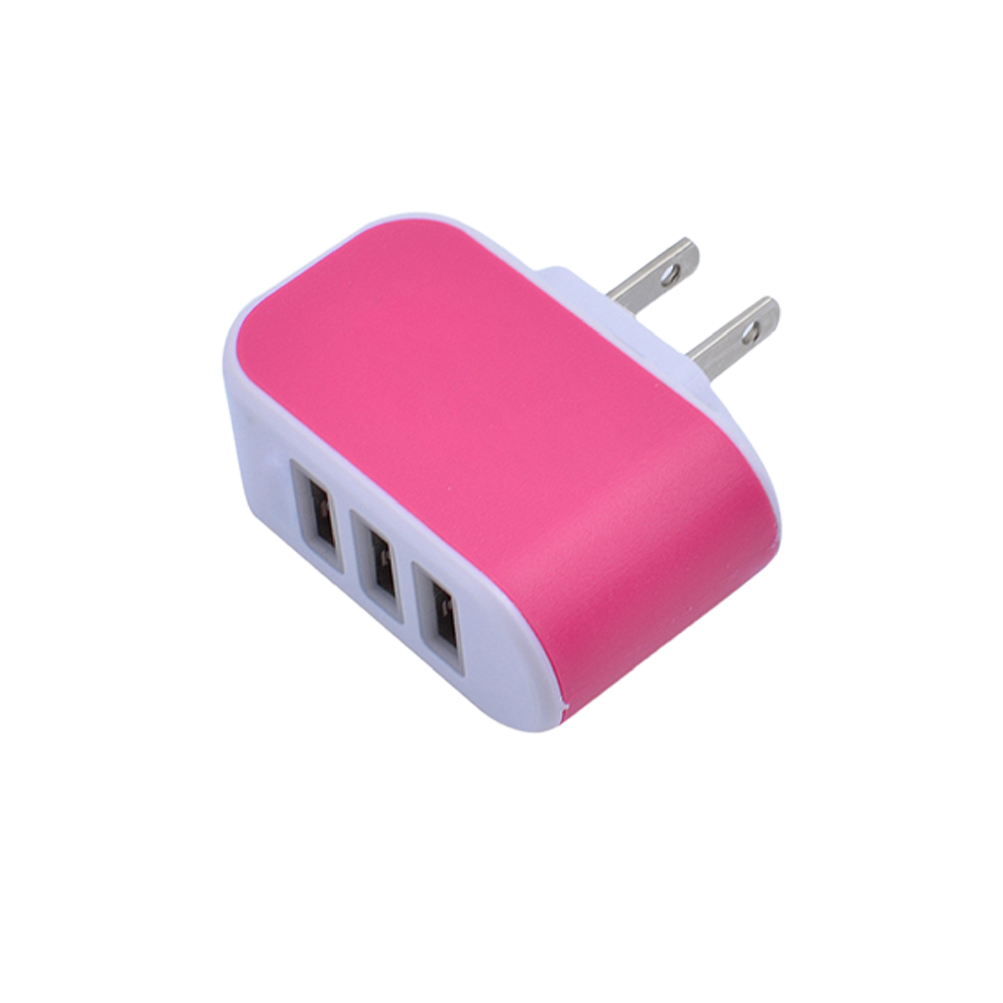 ABS 3-Port USB Wall charger With Led 5
