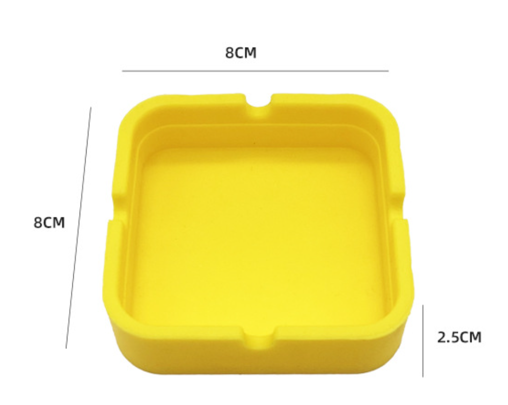 Portable Silicone Square Ashtray 2