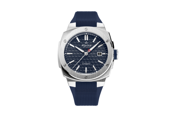 Alpina Men's Alpiner Extreme Automatic Blue Rubber Strap Watch 1