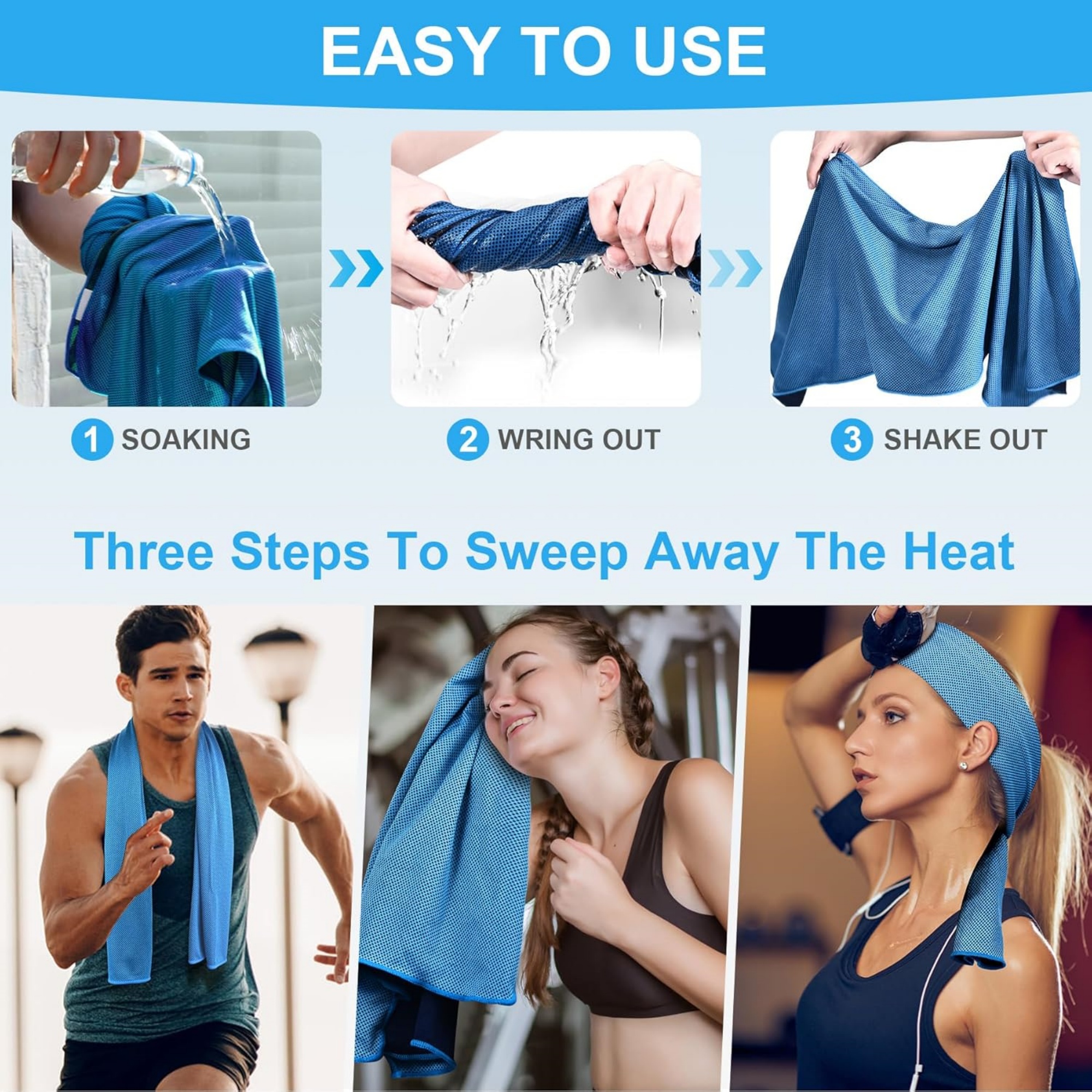 Cooling Towels with Carabiner 8