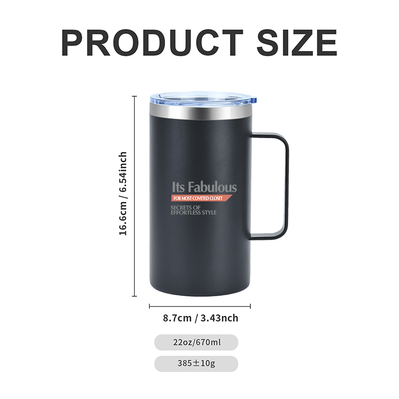 22Oz Stainless steel mug 3
