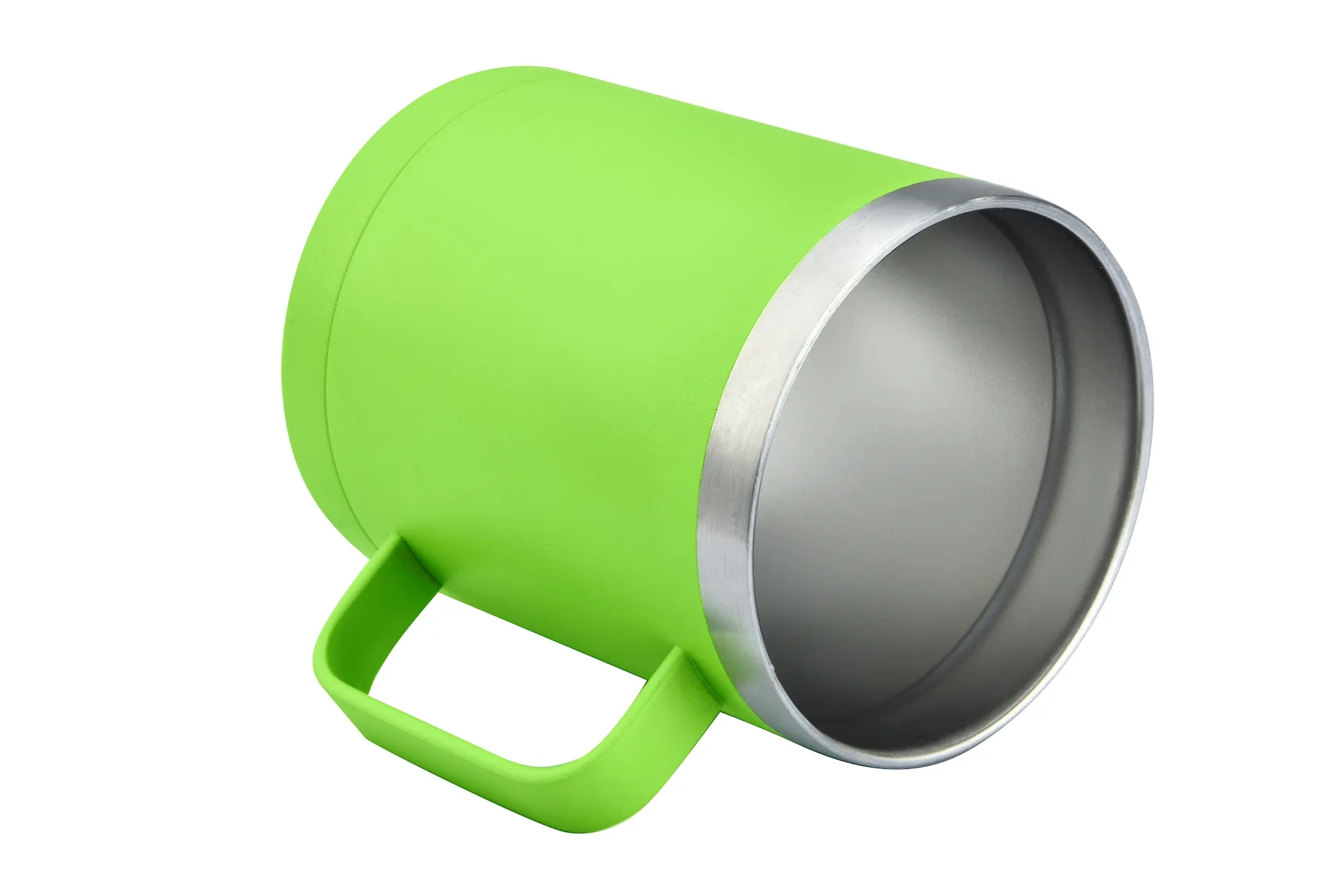 14oz Powder Coated Stainless Vacuum Camp Mug w/ Handle