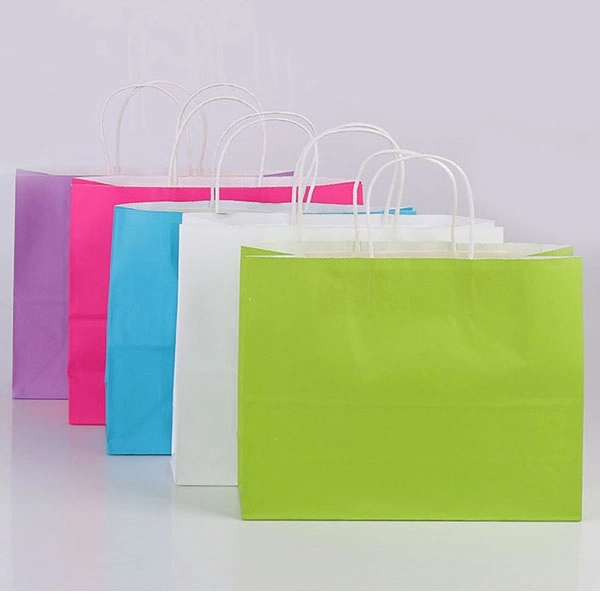 Natural Kraft Paper Shopping Bag with Handles 3
