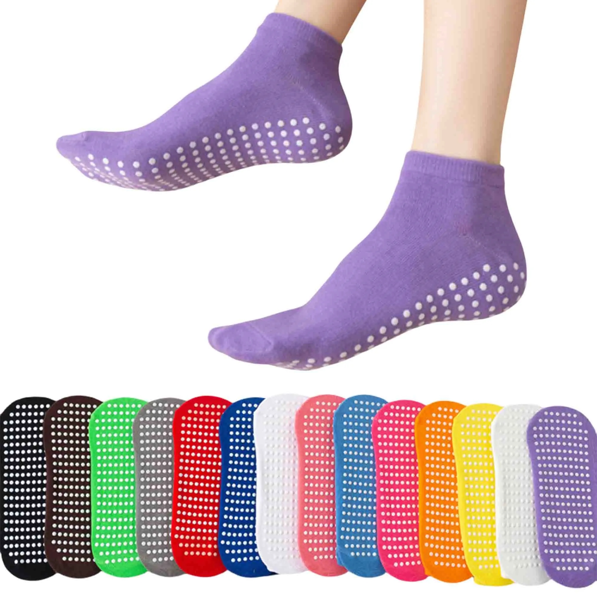 Adult Non Slip Yoga Pilates Grip Socks 2