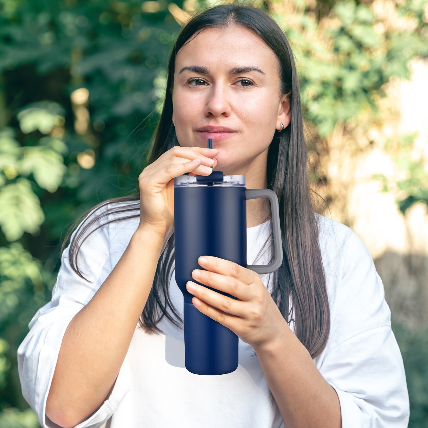 Bernard Two-in-One 21 oz Stainless Steel Travel Mug and Beverage Holder 87