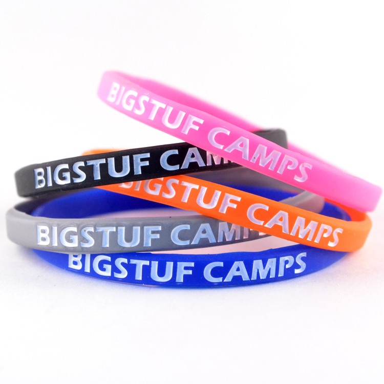 Mini Color Filled Silicone Wristband 9