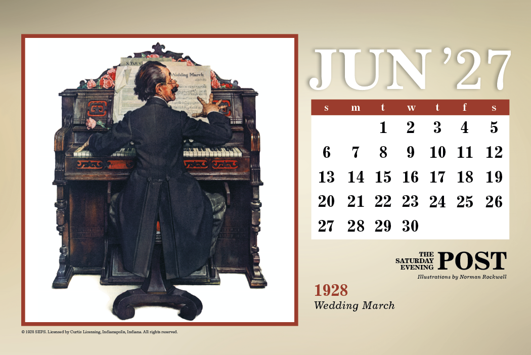 Triumph® Calendars The Saturday Evening Post Large Desk Calendar 24