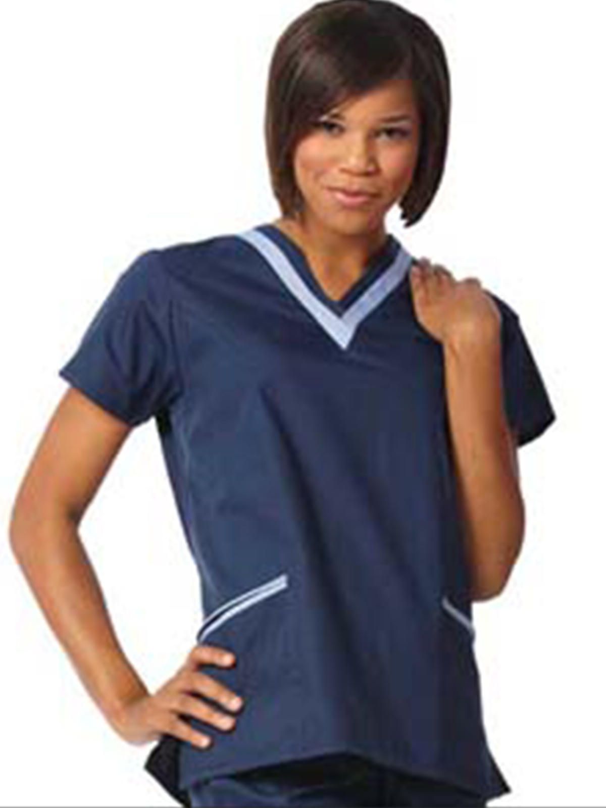 Fashion Seal - Fashion Poplin - Womens Double V-Neck Tunic