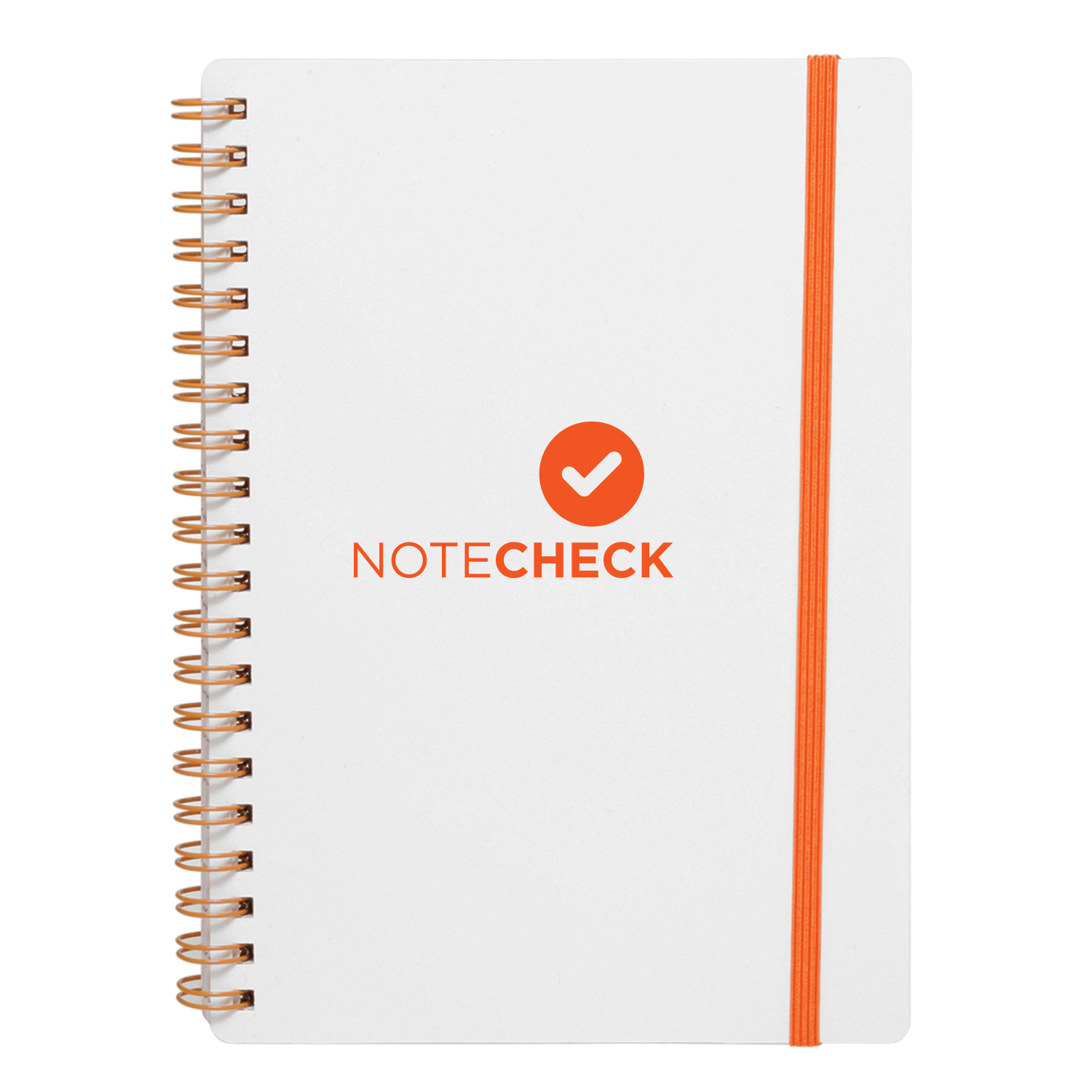 White Spiral Notebook (1 Color Imprint) 2