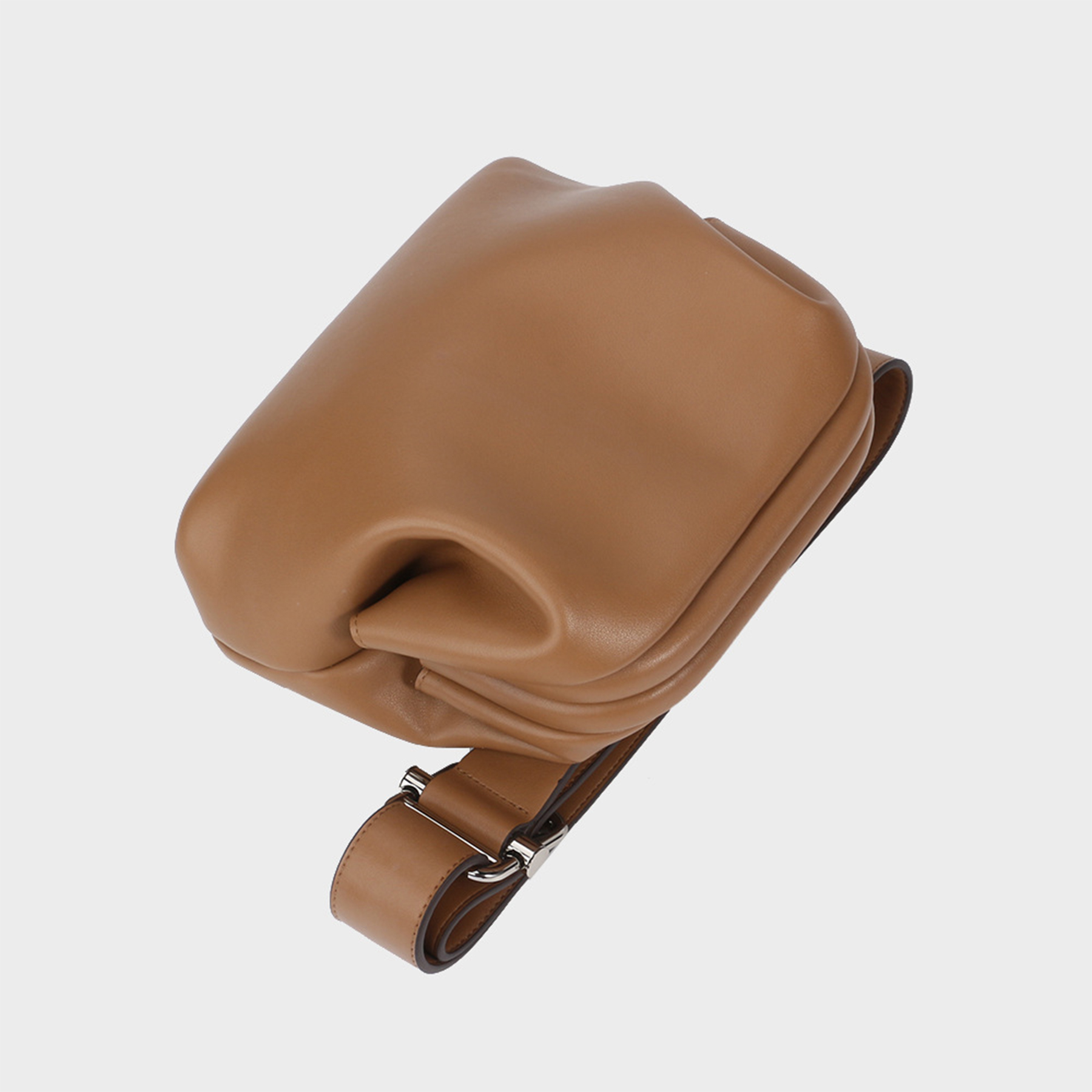 Genuine Leather  one-shoulder mini handle lifts up 7