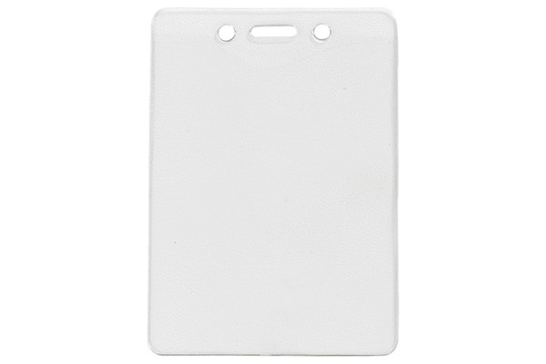 3.25" W x 4.80" H - Vertical Clear Vinyl Badge Holder (Blank) 1