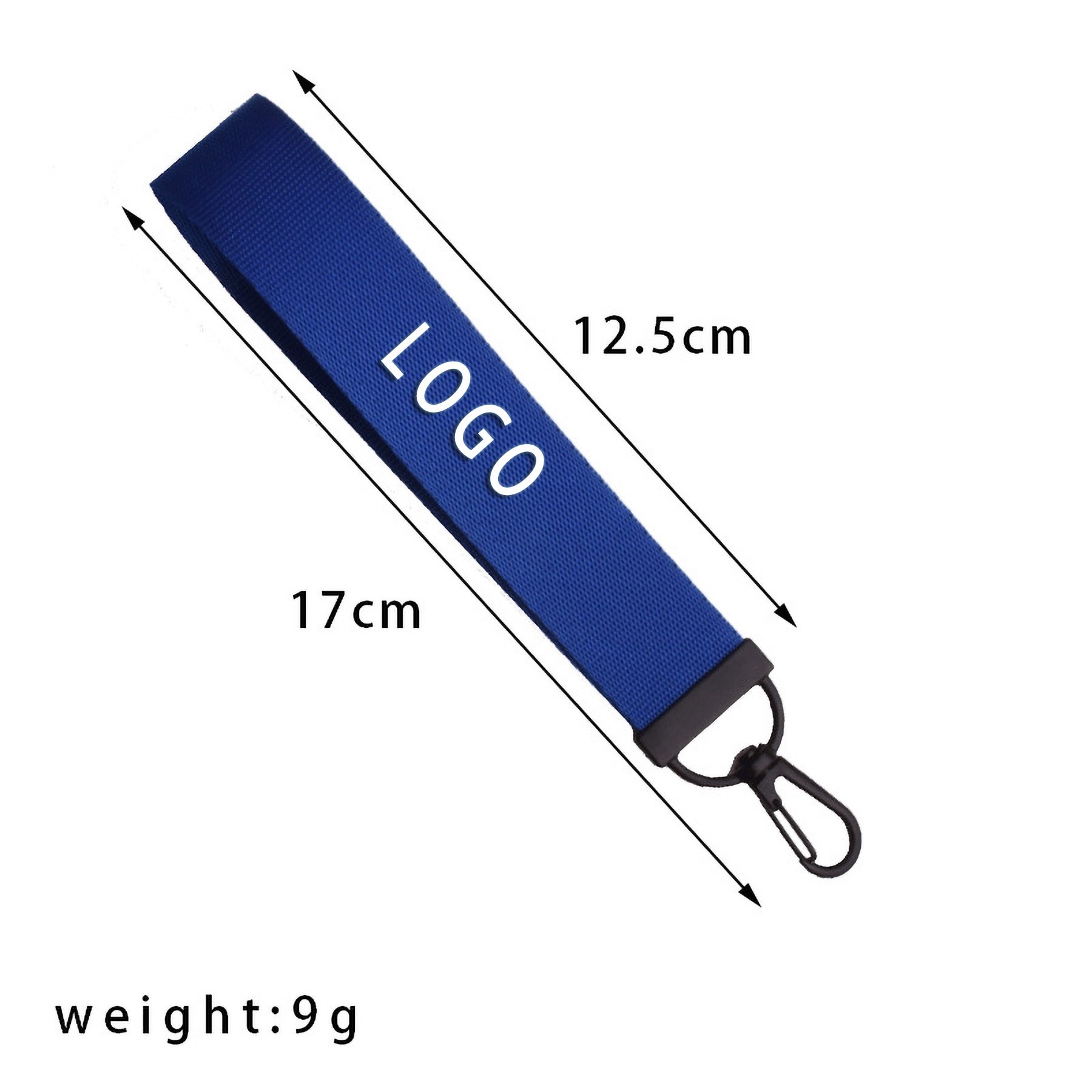 Solid Color Nylon Key Wrist Lanyard Strap