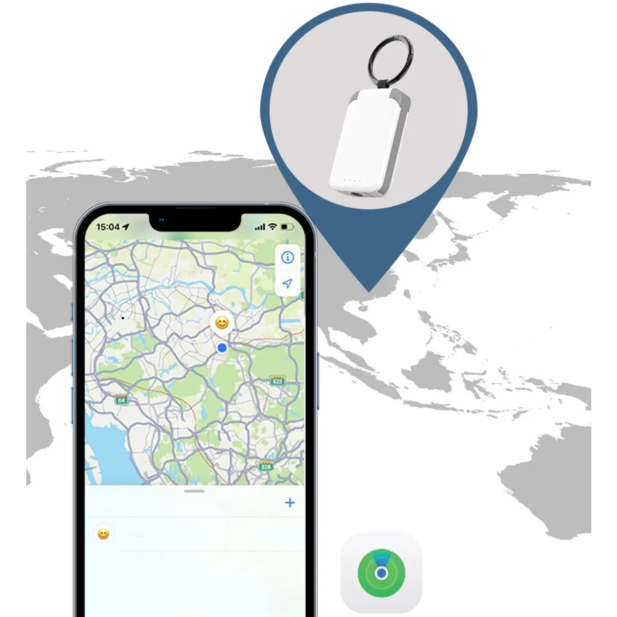 3 In 1 Keychains W/ Finders LED Flashlight Power Bank 4