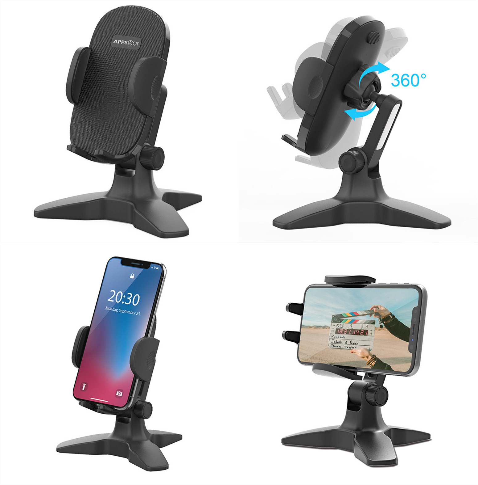360 Degree Adjustable Desk Phone Stand 2