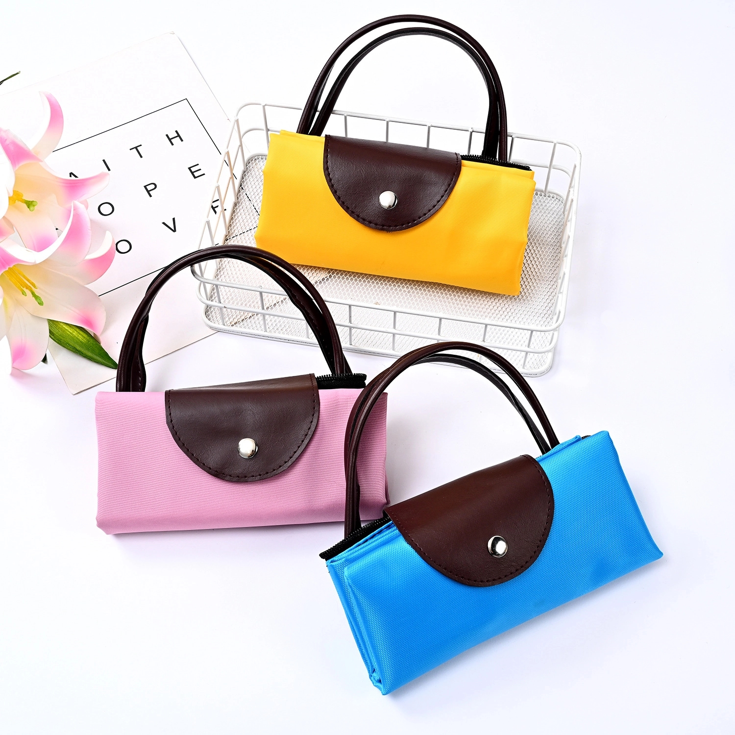 Multifunctional Folded Carry Bag,Folding Shopping Tote Bag 6