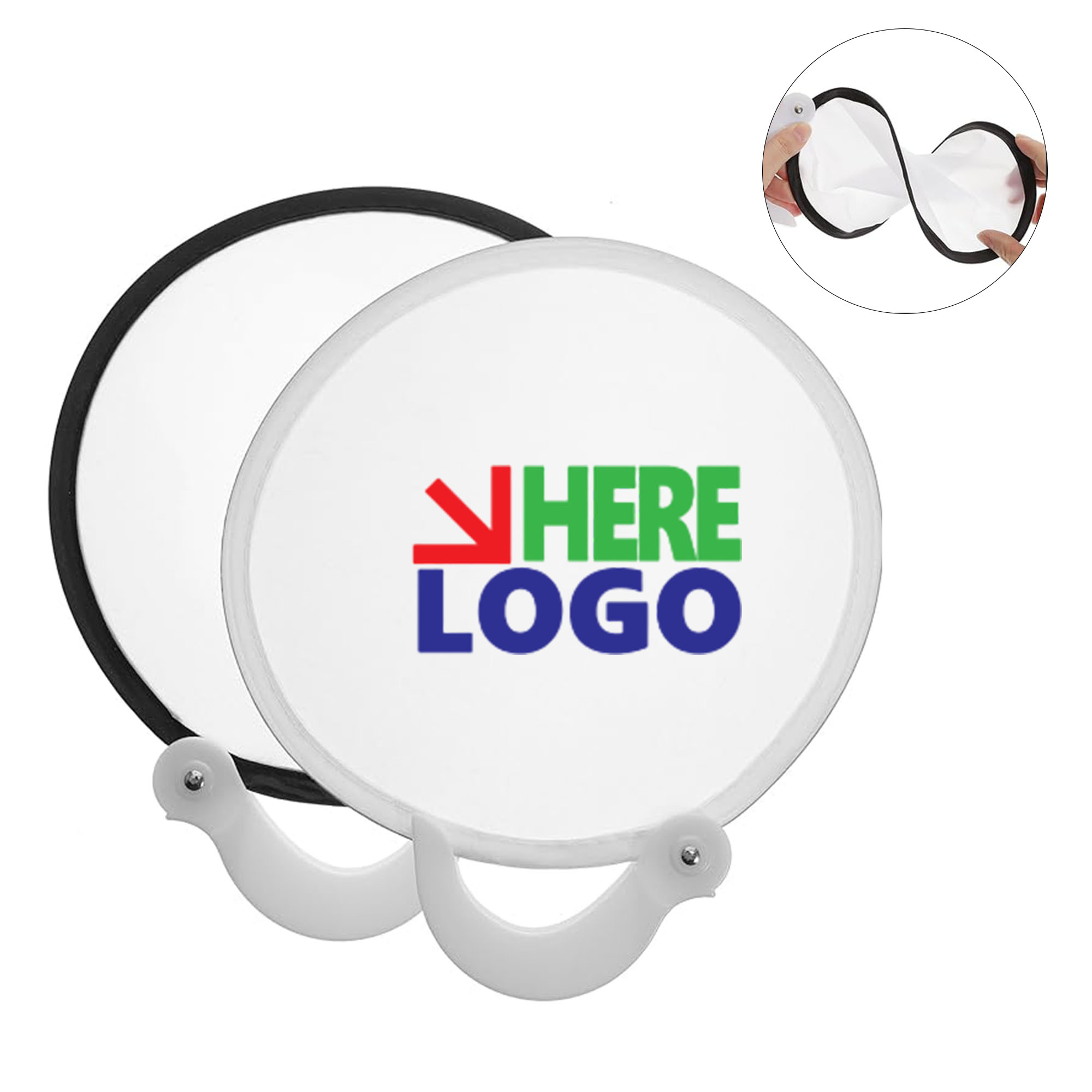 Customizable Advertising Circular Folding Fan 1