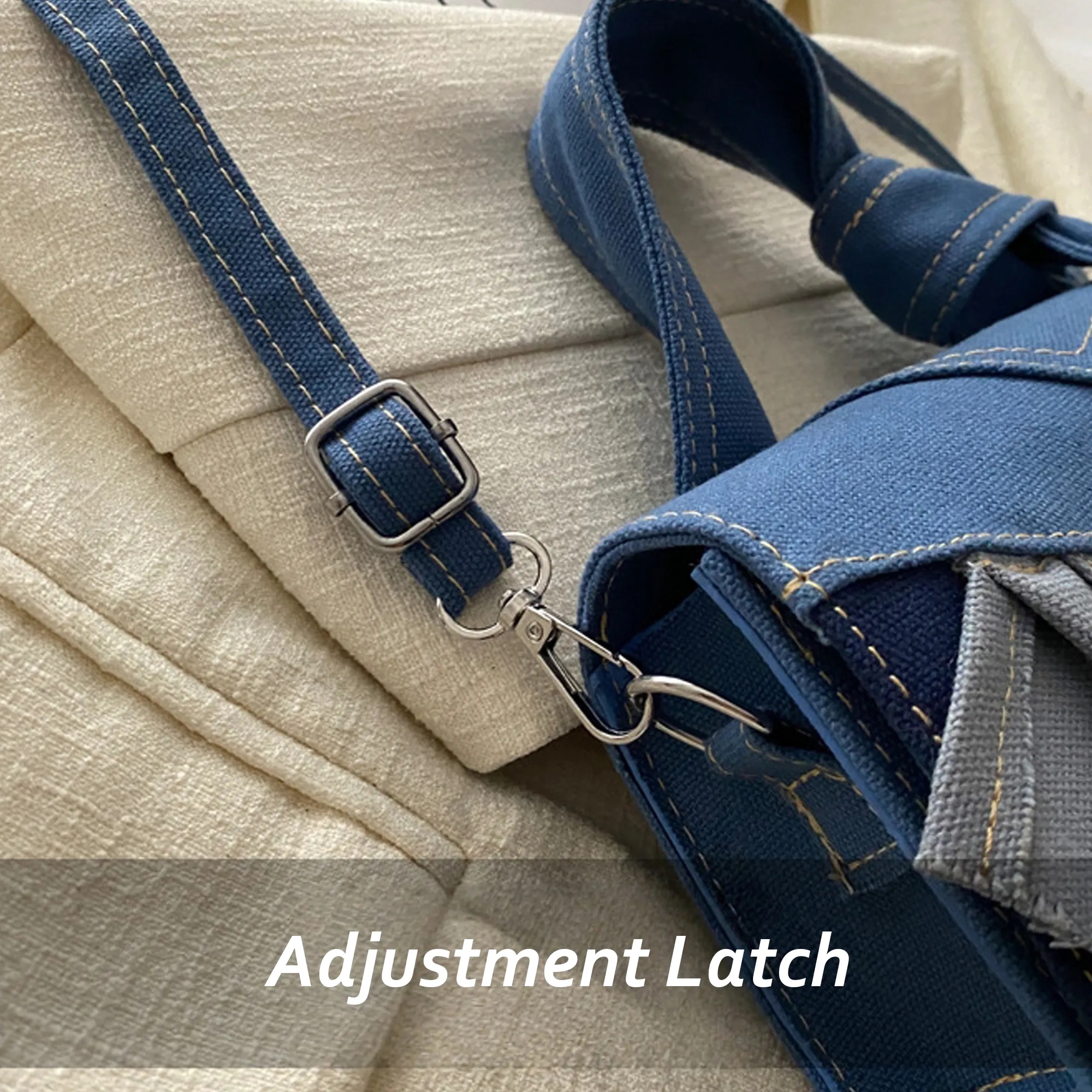Denim Patchwork Crossbody Bag 14