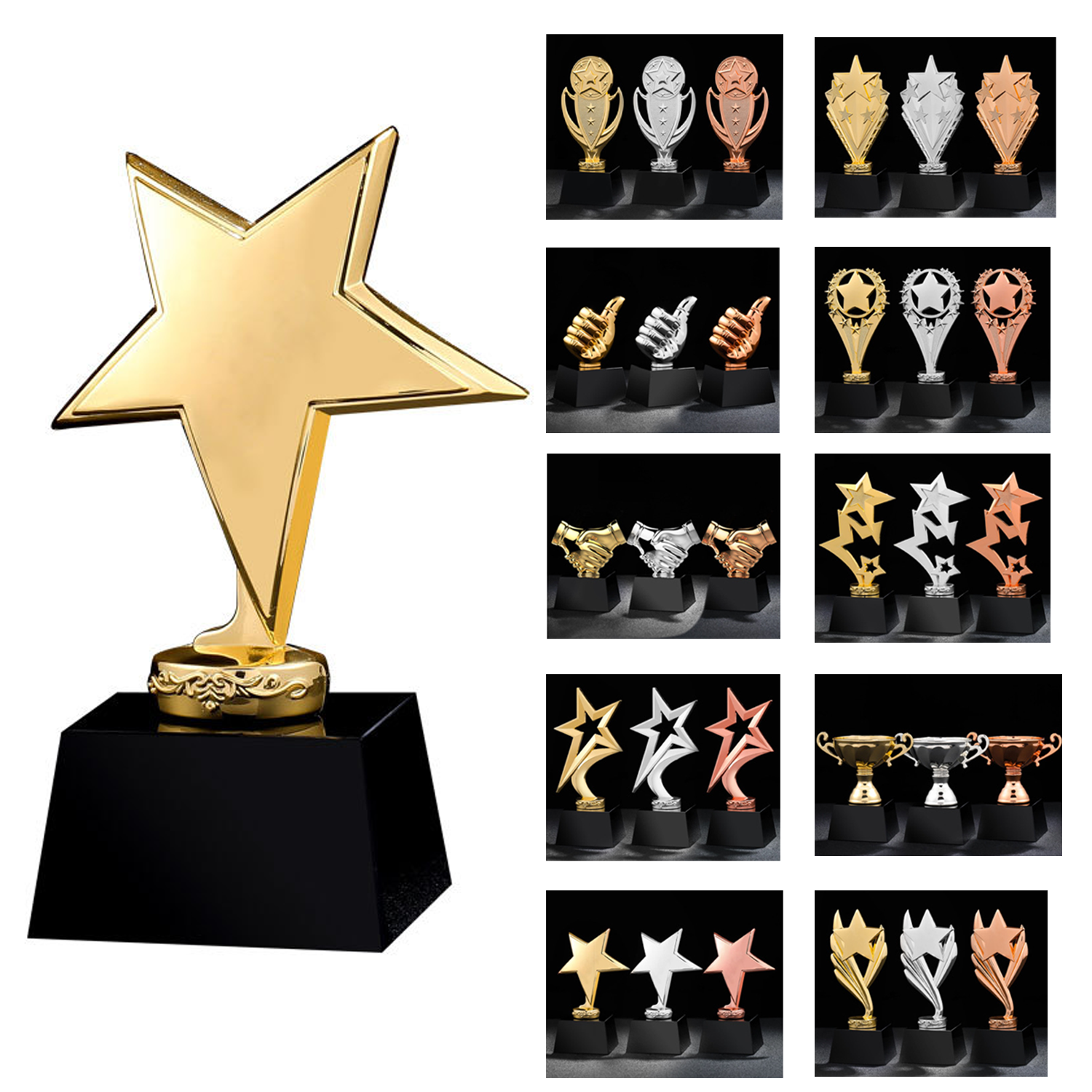 Gold Award Trophy 3