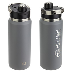 NAYAD® Traveler 26 oz Stainless Double-wall Vacuum Insulated Bottle with Twist-Top Spout 30