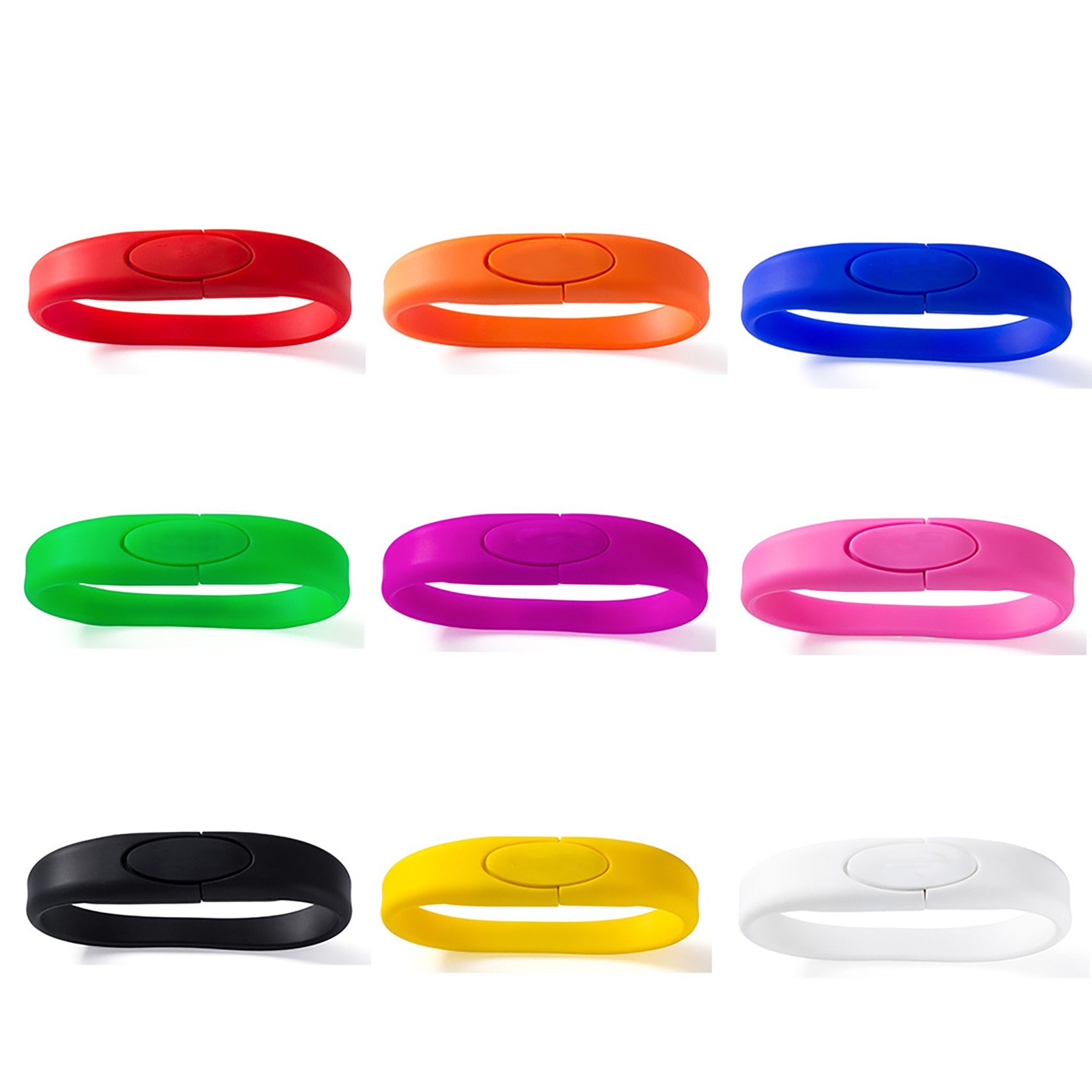 Two Points Silicone Flash Drive Bracelet 2