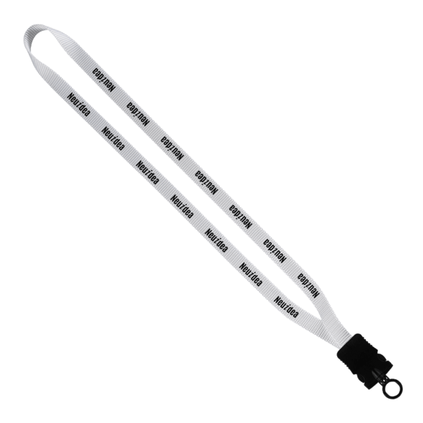1/2" Smooth Nylon Lanyard with Snap-Buckle Release & O-Ring 5