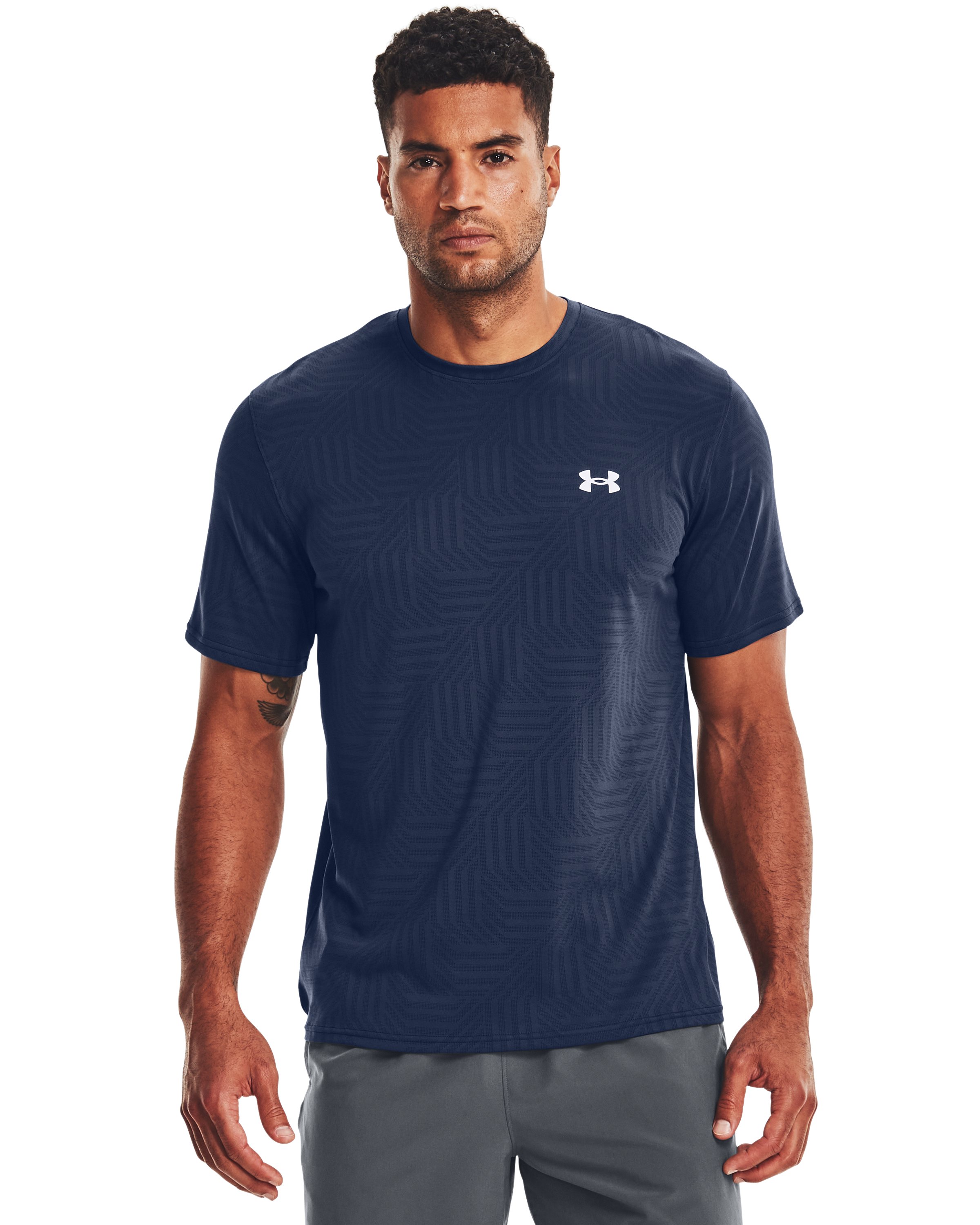 UA Vent Jacquard Men's Training Short Sleeve 5