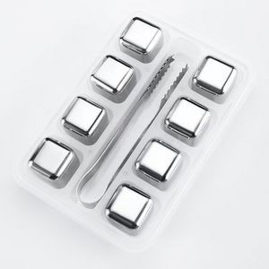 Stainless Steel Ice Cubes Set 8