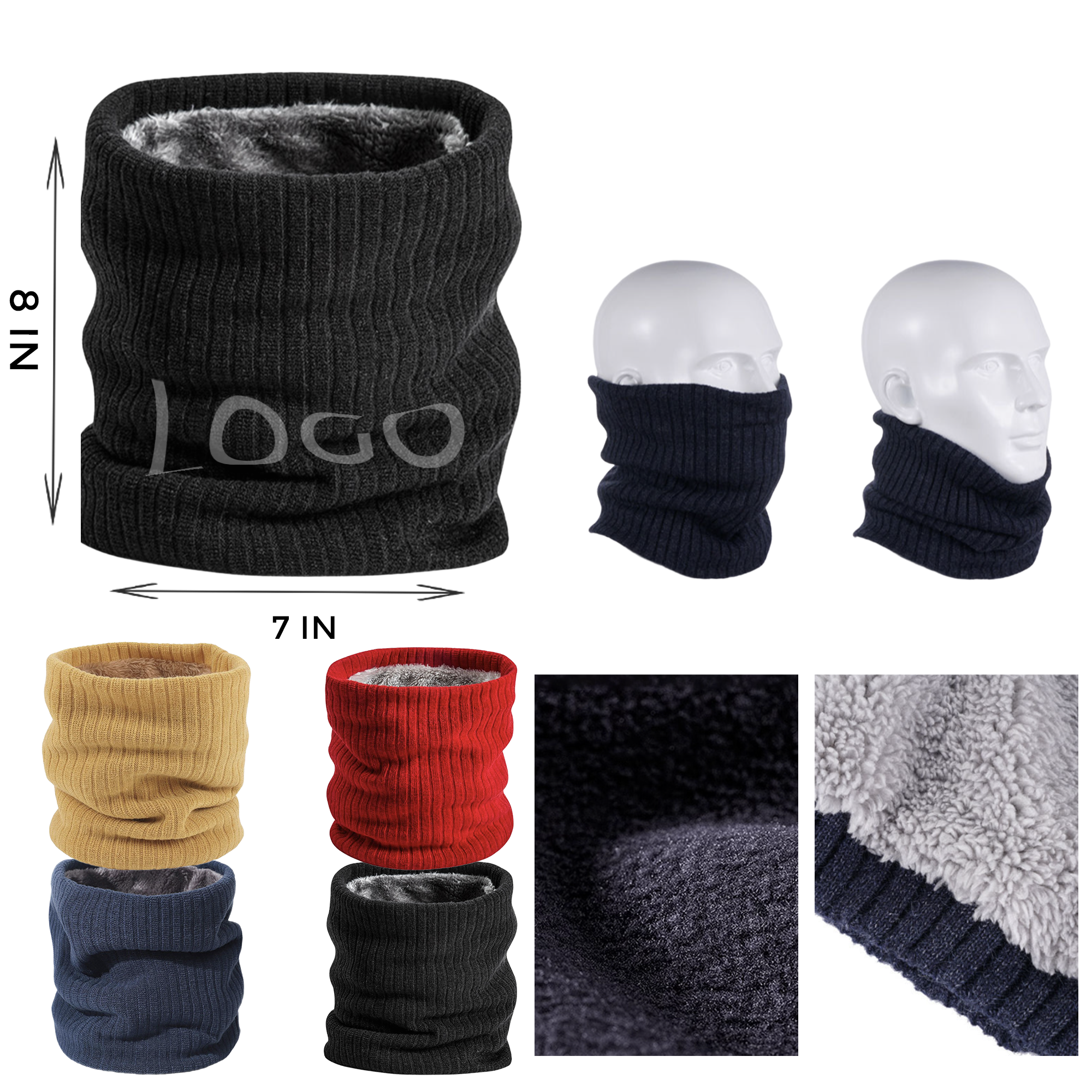 MOQ 10 PCS Versatile Thermal Scarf 2