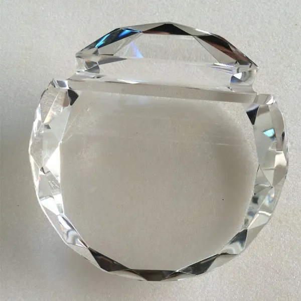 Round Crystal Business Card Holder Paperweight 3