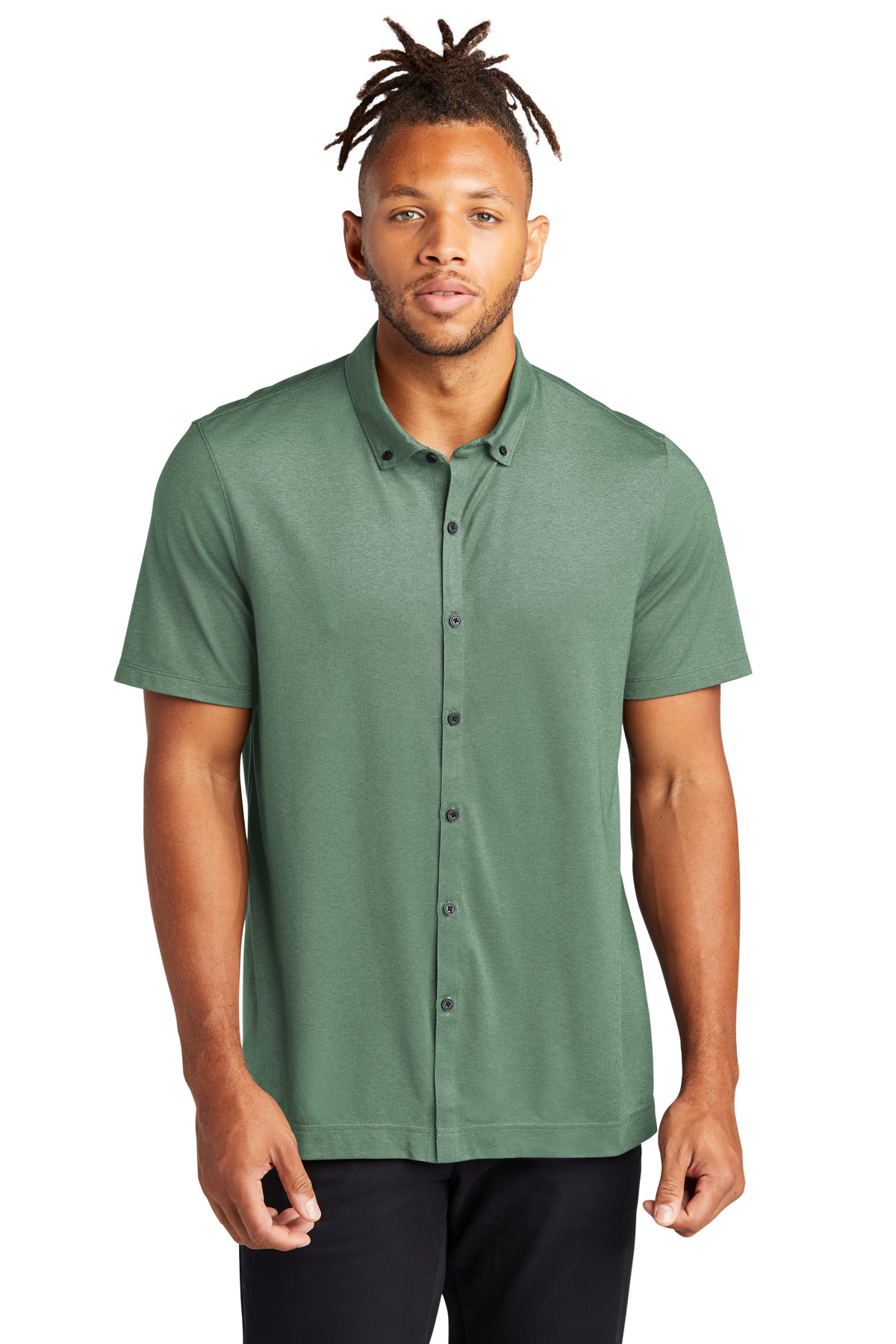 Mercer+Mettle Stretch Pique Full-Button Polo MM1006 68