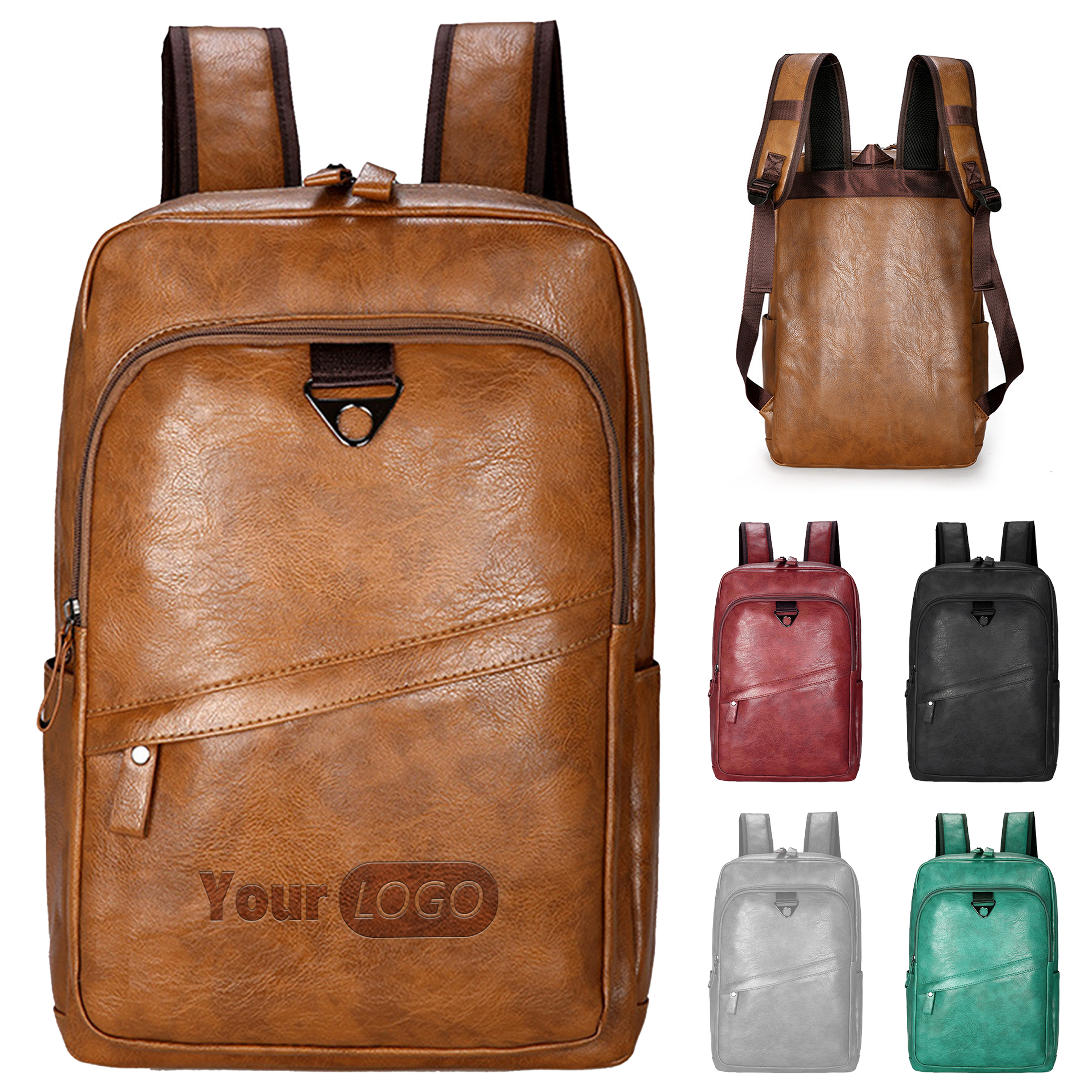 Pu Elegant And Durable Leather-Style Backpack For Every Occasion 3