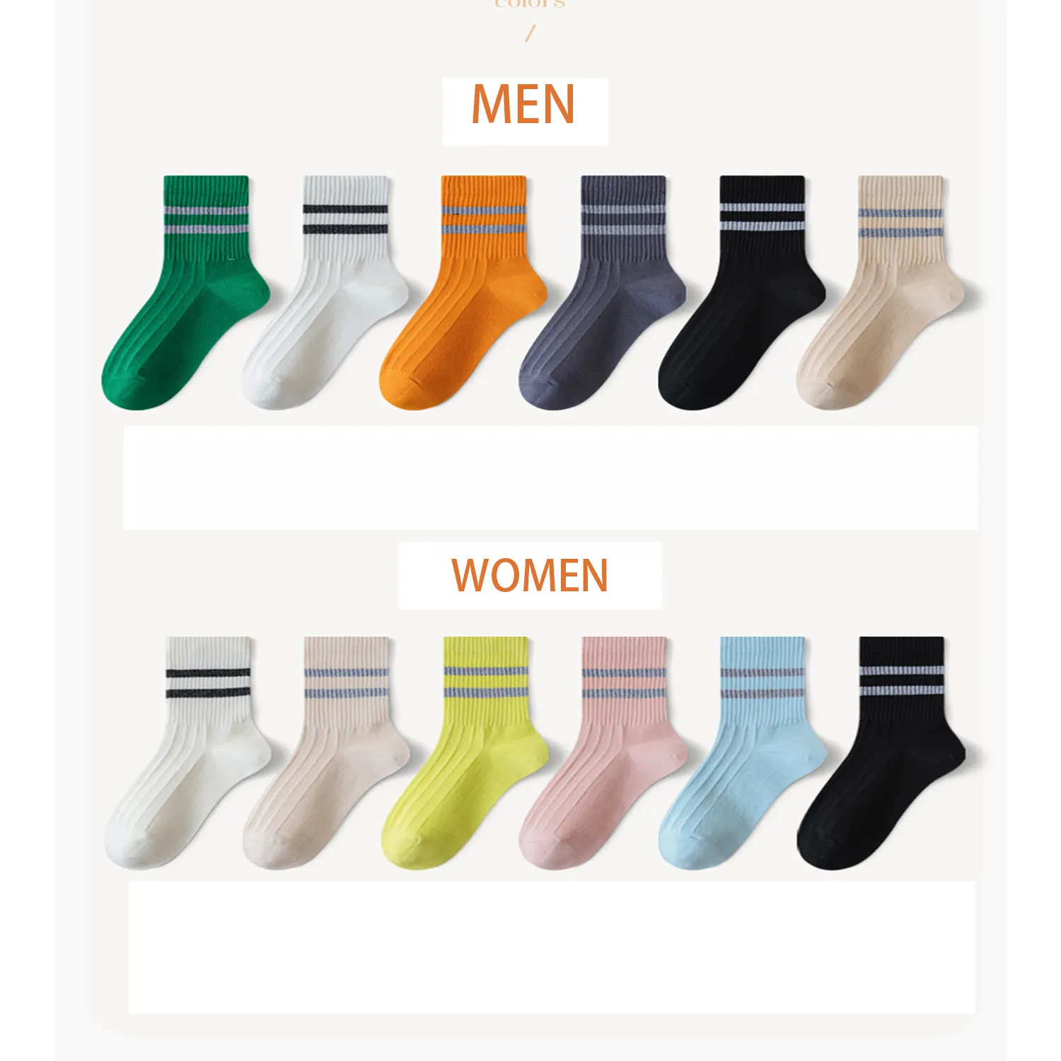 Cotton Pair Reflective Socks 1