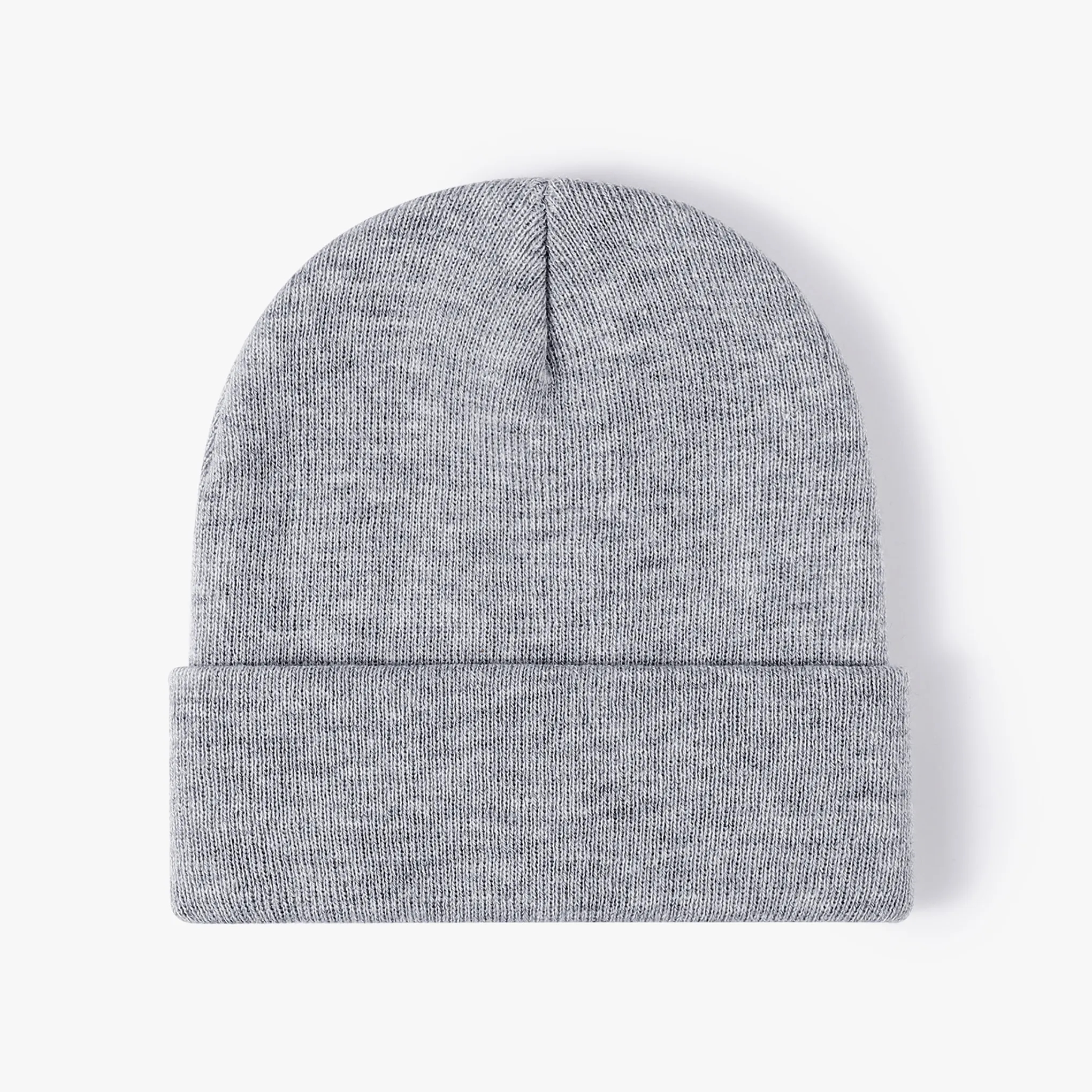 Unisex Acrylic Knit Cuffed Beanie Caps 14