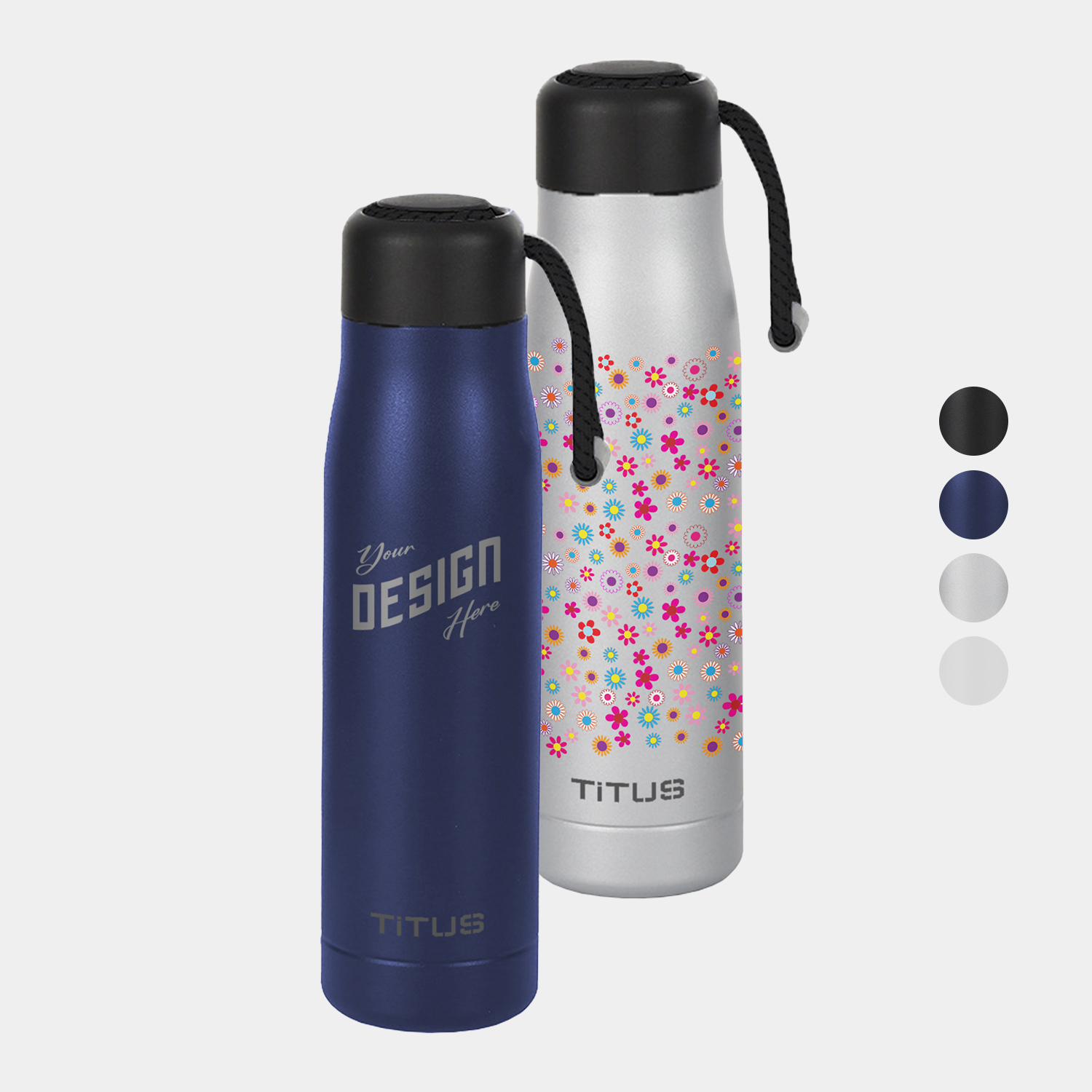 Premium 17 oz TiTUS® Stainless Steel Insulated Sports Water Bottle 3