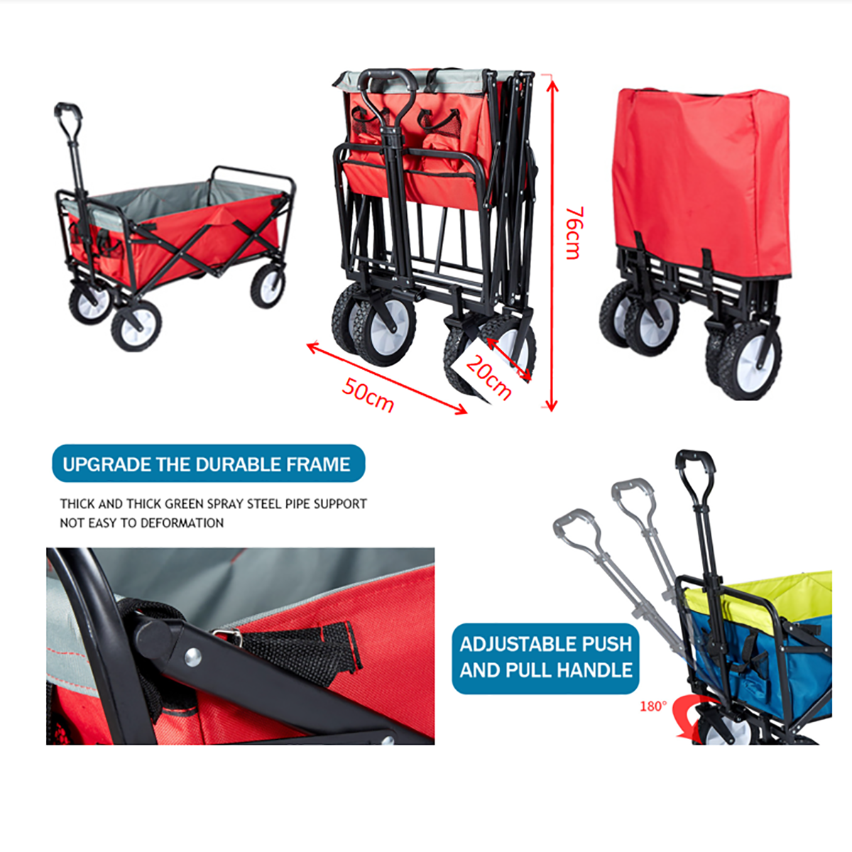 Folding Collapsible Utility Wagon 2