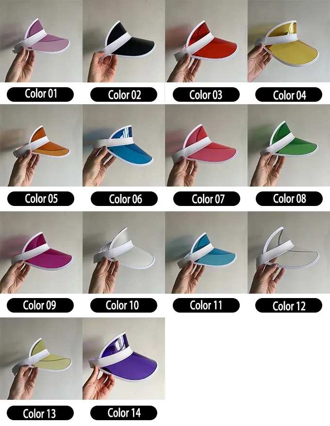 PVC Sun Visor Cap 4