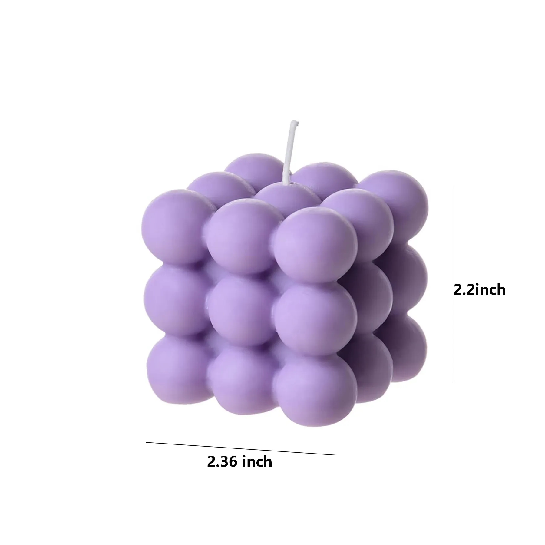 Cube Soy Wax Bubble Candles 2