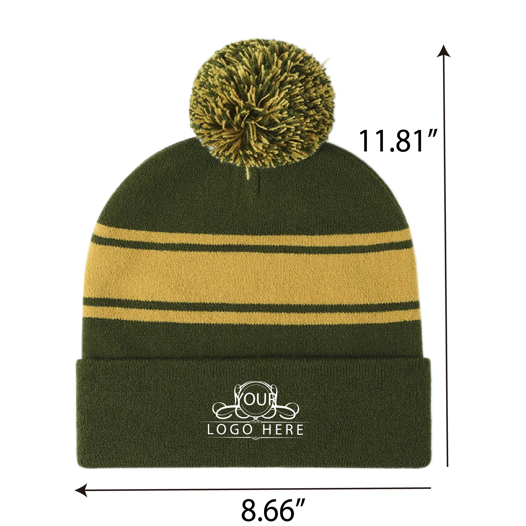 Adult Pom Pom Knit Beanie 3