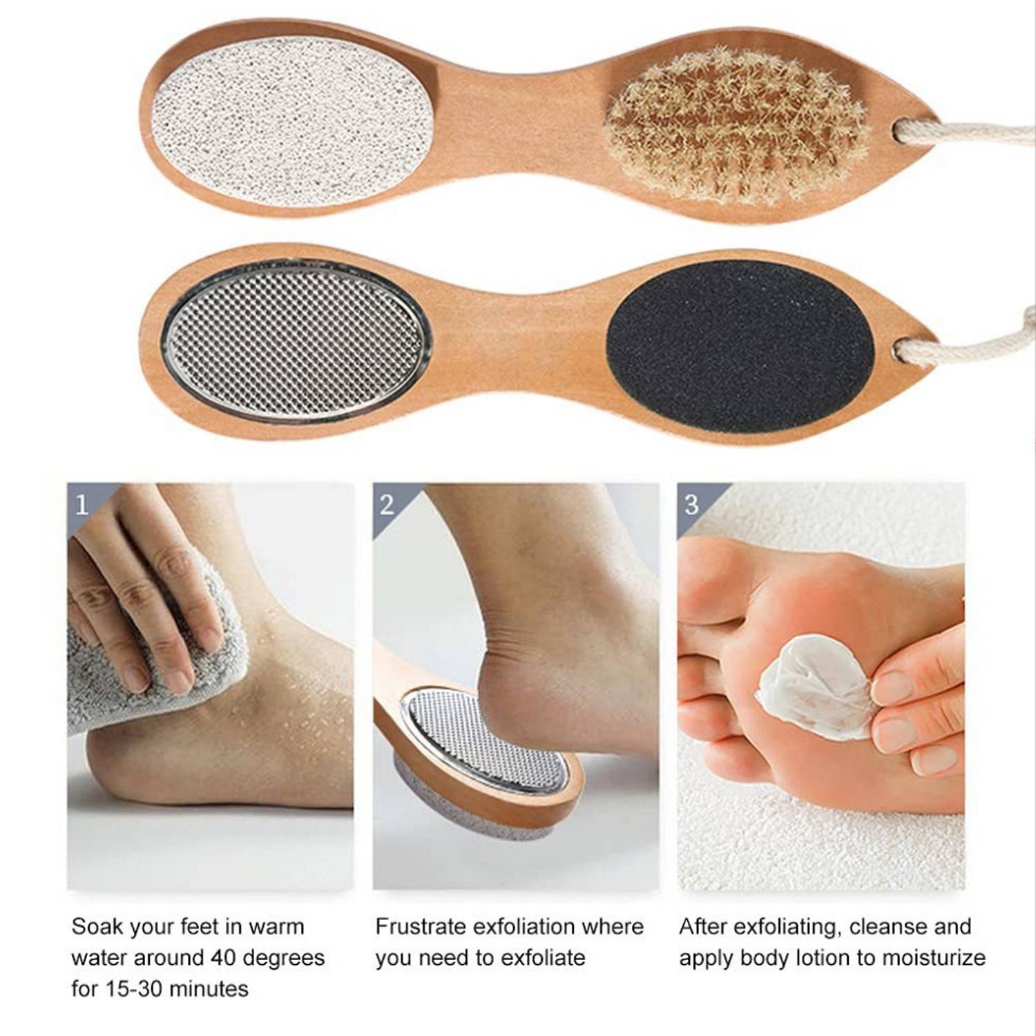 Multifunctional Foot Scrub Brush 10