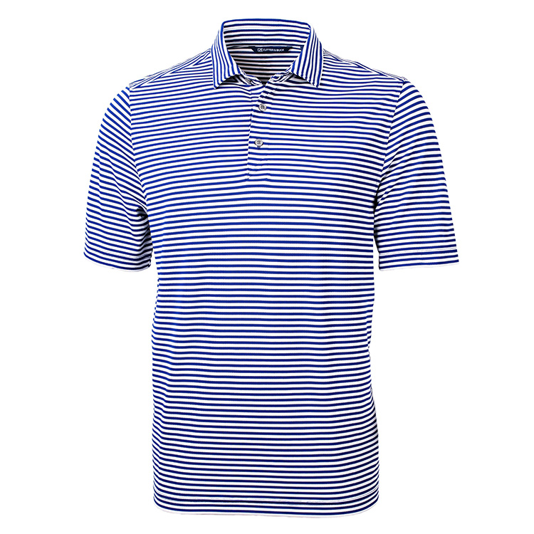 Cutter & Buck Virtue Eco Pique Stripe Recycled Men's Polo 14