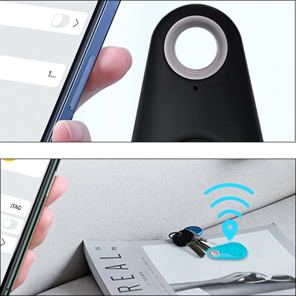 Bluetooth Smart Tracker Tag With Keychain Hole 1