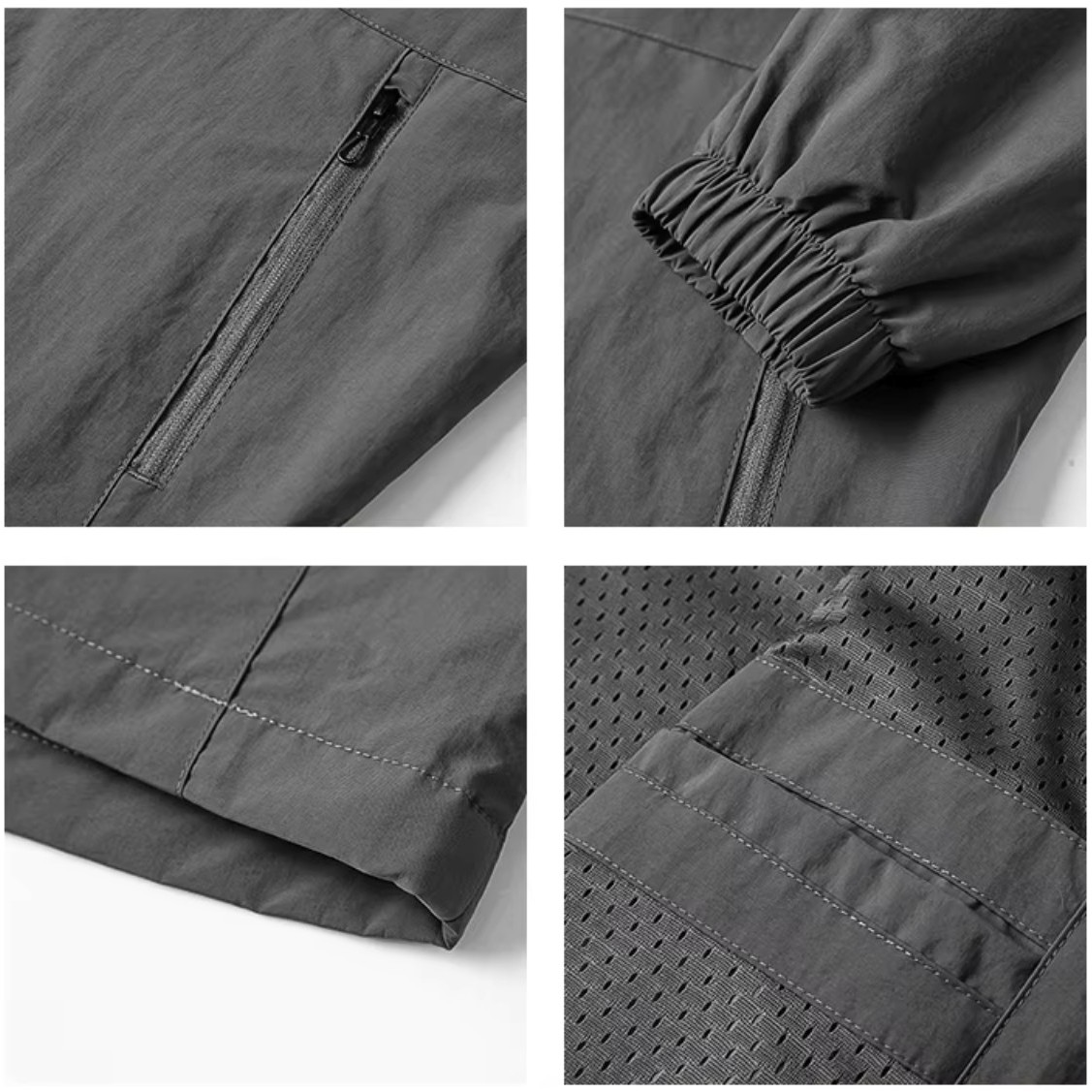 Stand-up Collar Outdoor Loose Mountaineering Sports Waterproof Windbreaker Men's Jackets 2