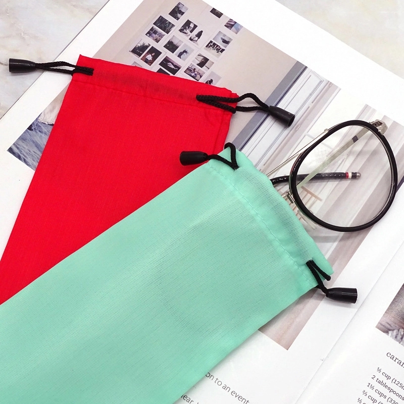Glasses Storage Pouch With Drawstring Imprint Logo 4