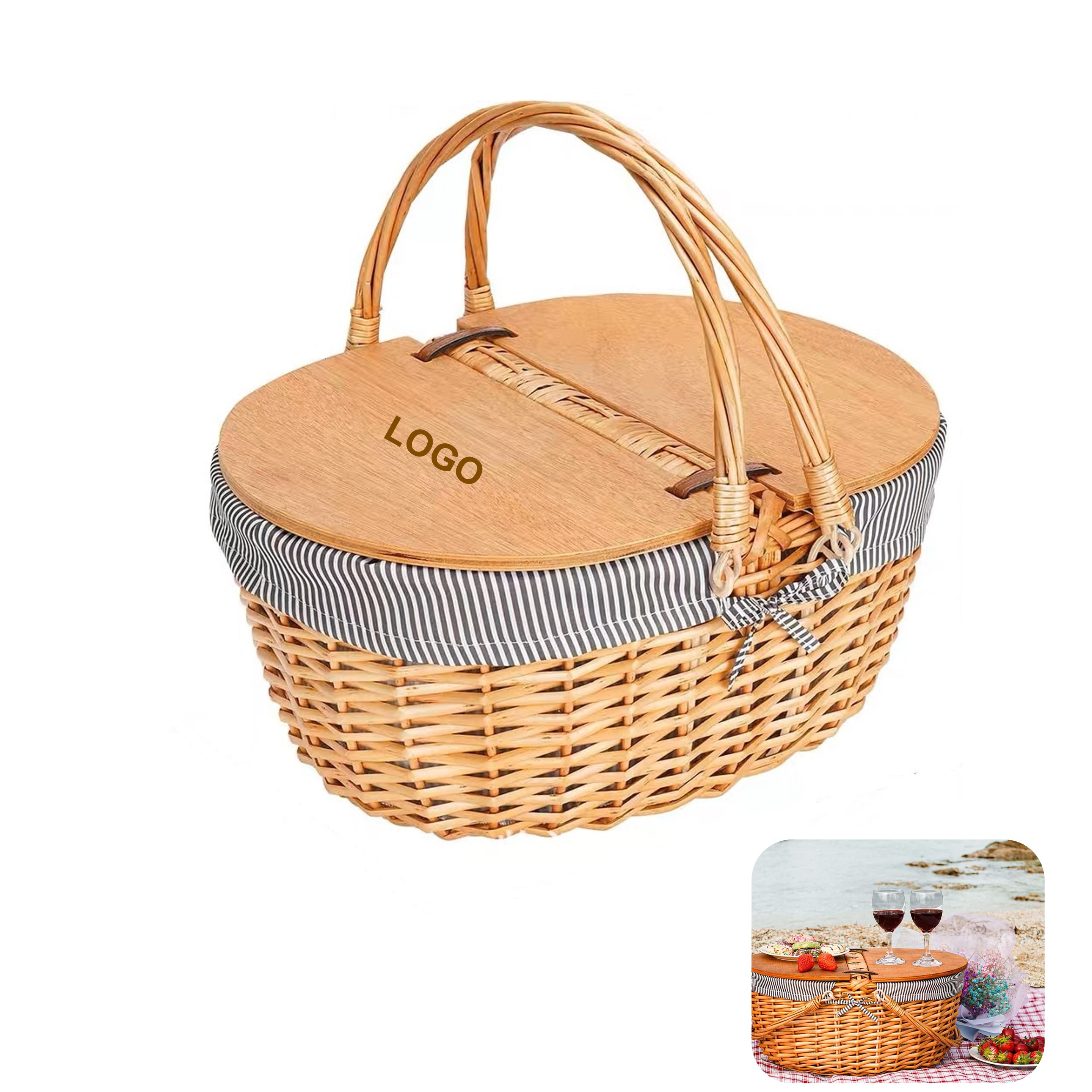 Willow Picnic Basket (direct import)