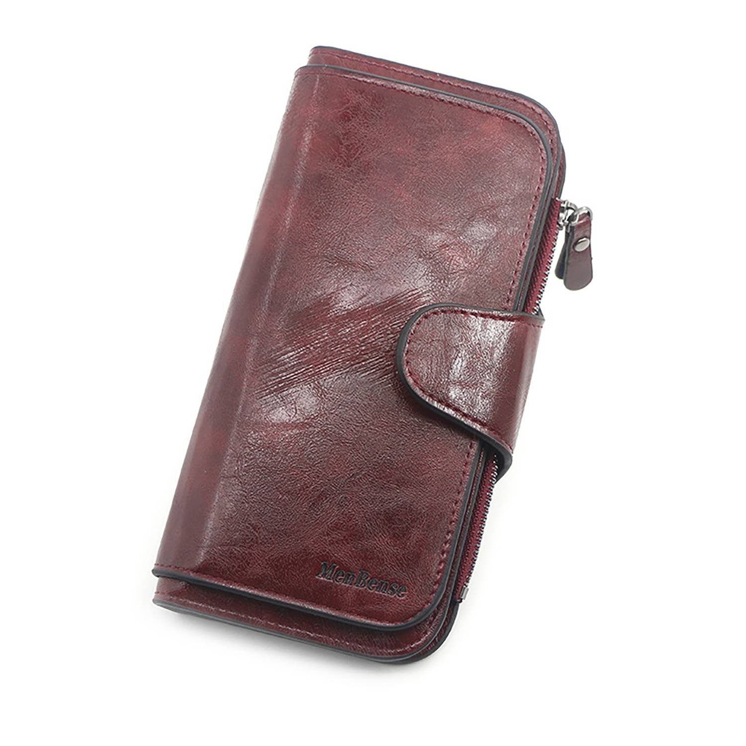 Women'S Large Capacity Magnetic Button Pu Leather Wallet 3