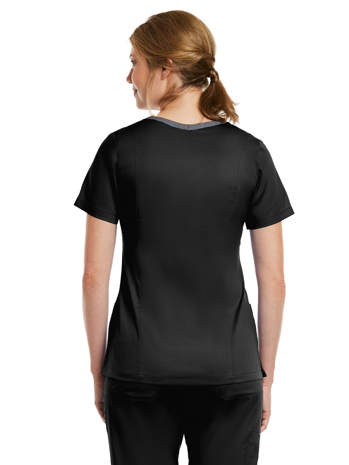 Maevn - Matrix - Women's Three-Pocket Heather Neck Band Top 35